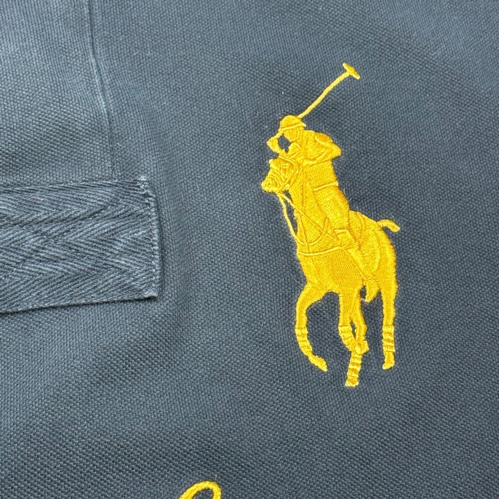 VTG Polo Ralph Lauren Big Pony Rugby Shirt Sz XLT Long Sleeve Snow Challenge Cup - Picture 14 of 16